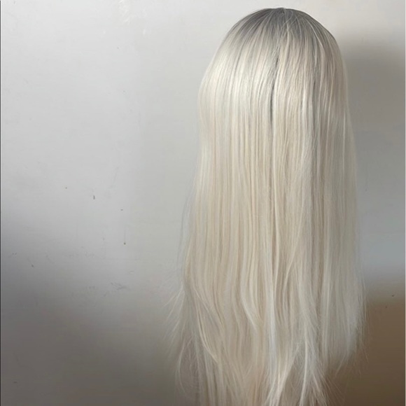 - 💫24” BLONDE OMBRÉ NATURAL STRAIGHT LACE FRONT WIG - Picture 5 of 12